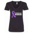 thumbnail image 1 of Inktastic Fibromyalgia Warrior Women's V-Neck T-Shirt, 1 of 5