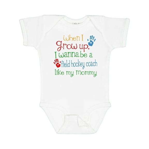 Inktastic Field Hockey Coach Like Mommy Boys or Girls Baby Bodysuit