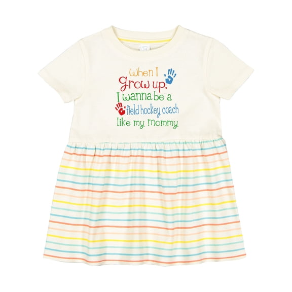 Inktastic Field Hockey Coach Like Mommy Girls Baby Dress