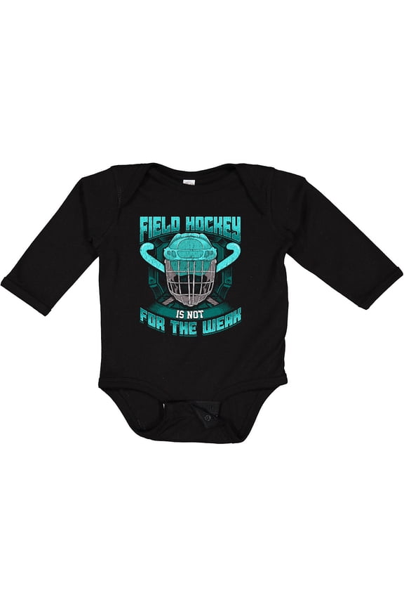 Field Hockey Player Gift Boys or Girls Long Sleeve Baby Bodysuit