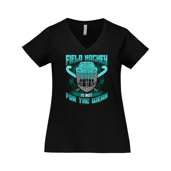 Inktastic Field Hockey Player Gift Women's Plus Size V-Neck T-Shirt