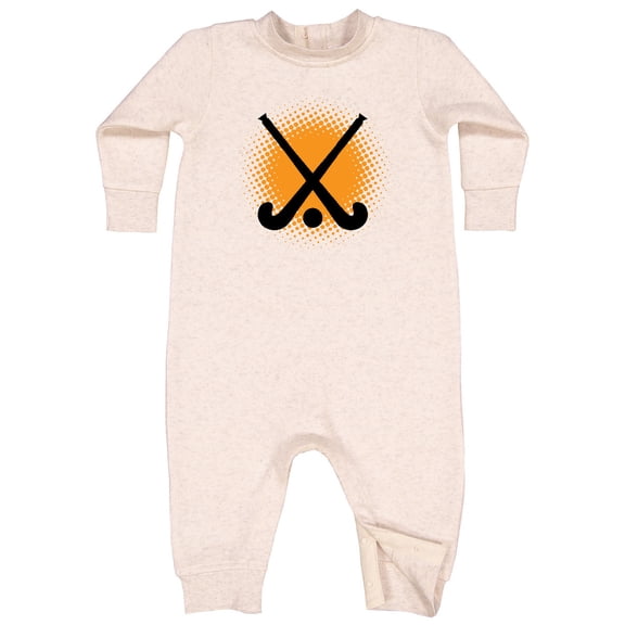 Inktastic Field Hockey Player Team Coach Baby Fleece Romper