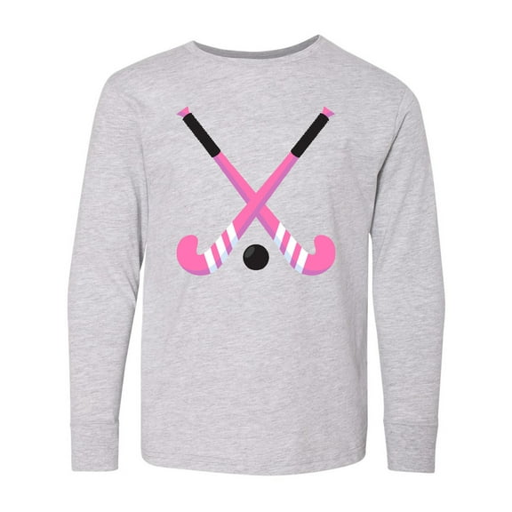 Inktastic Field Hockey Sticks Long Sleeve Youth T-Shirt