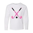 thumbnail image 1 of Inktastic Field Hockey Sticks Long Sleeve Youth T-Shirt, 1 of 5