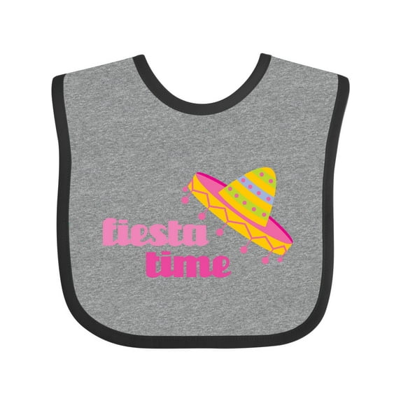 Inktastic Fiesta Pink Sombrero Girls Baby Bib