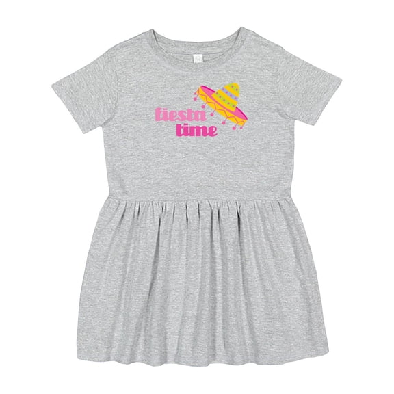 Inktastic Fiesta Pink Sombrero Girls Toddler Dress