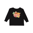 thumbnail image 1 of Inktastic Fiesta with Sombrero Taco Cactus Lime Red Pepper and Guitar in Background Boys or Girls Long Sleeve Toddler T-Shirt, 1 of 5