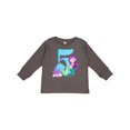 thumbnail image 1 of Inktastic Fifth Birthday Mermaid Girls Long Sleeve Toddler T-Shirt, 1 of 5