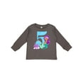 thumbnail image 1 of Inktastic Fifth Birthday Mermaid Girls Long Sleeve Toddler T-Shirt, 1 of 5