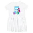 thumbnail image 1 of Inktastic Fifth Birthday Mermaid Girls Toddler Dress, 1 of 5