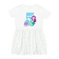 thumbnail image 1 of Inktastic Fifth Birthday Mermaid Girls Toddler Dress, 1 of 5