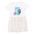 thumbnail image 1 of Inktastic Fifth Birthday Mermaid Girls Toddler Dress, 1 of 5
