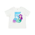 thumbnail image 1 of Inktastic Fifth Birthday Mermaid Girls Toddler T-Shirt, 1 of 5