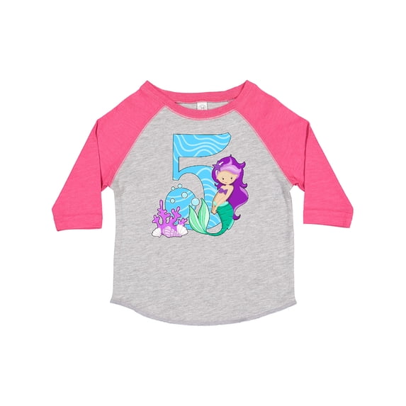 Inktastic Fifth Birthday Mermaid Girls Toddler T-Shirt