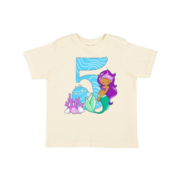 Inktastic Fifth Birthday Mermaid Girls Toddler T-Shirt