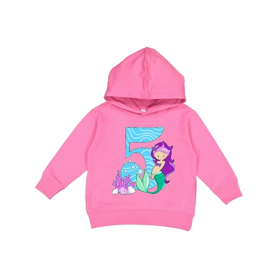 Inktastic Fifth Birthday Mermaid Toddler Hoodie