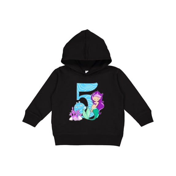 Inktastic Fifth Birthday Mermaid Toddler Hoodie