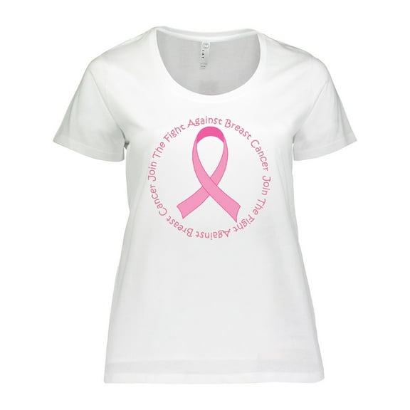 Inktastic Fight Against Breast Cancer Women's Plus Size T-Shirt