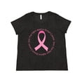 thumbnail image 1 of Inktastic Fight Against Breast Cancer Women's Plus Size T-Shirt, 1 of 5