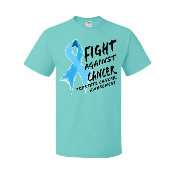 Inktastic Fight Against Cancer Prostate Cancer Awareness T-Shirt