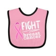 thumbnail image 1 of Inktastic Fight Breast Cancer Pink Ribbon Boys or Girls Baby Bib, 1 of 4