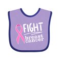 thumbnail image 1 of Inktastic Fight Breast Cancer Pink Ribbon Boys or Girls Baby Bib, 1 of 4