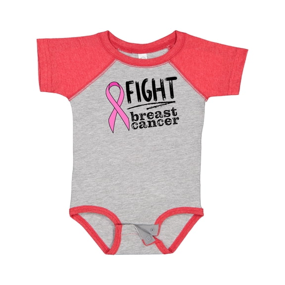 Inktastic Fight Breast Cancer Pink Ribbon Boys or Girls Baby Bodysuit
