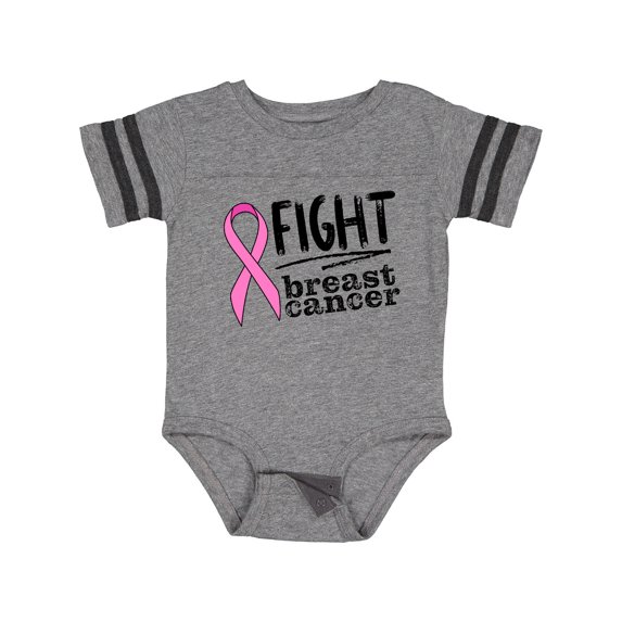 Inktastic Fight Breast Cancer Pink Ribbon Boys or Girls Baby Bodysuit