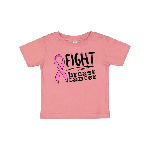 Inktastic Fight Breast Cancer Pink Ribbon Boys or Girls Baby T-Shirt