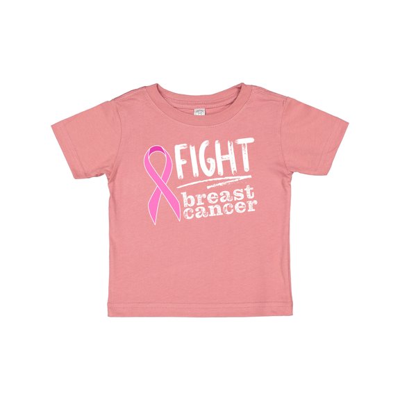 Inktastic Fight Breast Cancer Pink Ribbon Boys or Girls Baby T-Shirt
