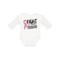 thumbnail image 1 of Inktastic Fight Breast Cancer Pink Ribbon Boys or Girls Long Sleeve Baby Bodysuit, 1 of 5