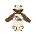 thumbnail image 1 of Inktastic Fight Breast Cancer Pink Ribbon Boys or Girls Long Sleeve Baby Bodysuit, 1 of 5