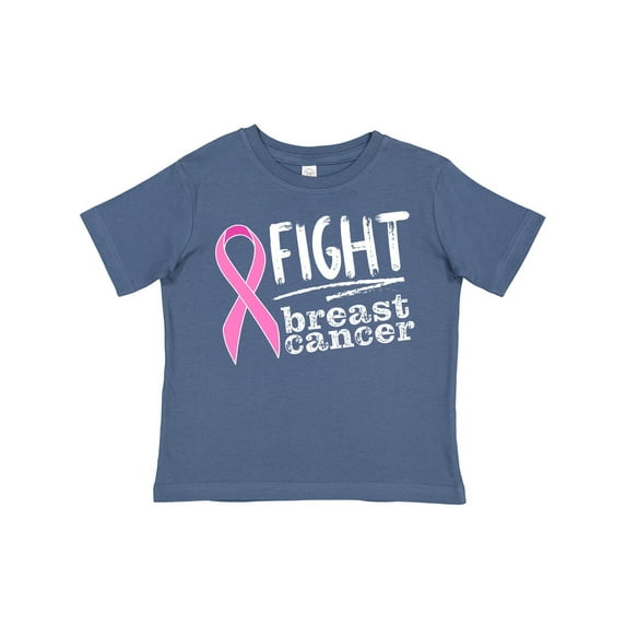 Inktastic Fight Breast Cancer Pink Ribbon Boys or Girls Toddler T-Shirt