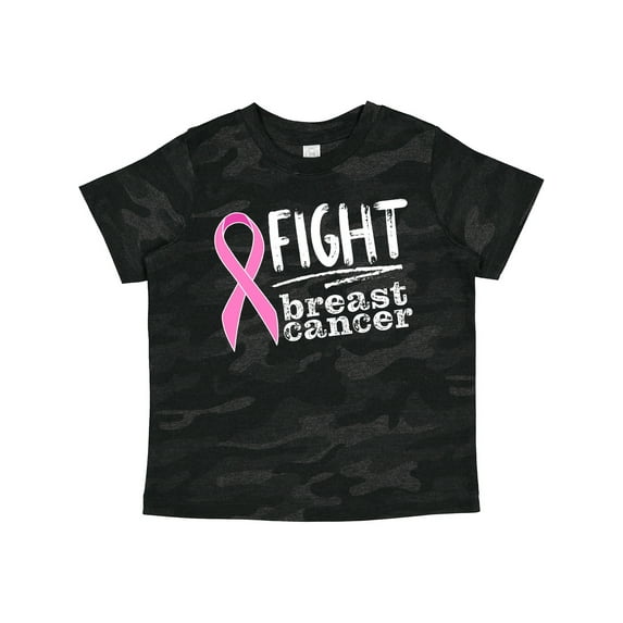 Inktastic Fight Breast Cancer Pink Ribbon Boys or Girls Toddler T-Shirt