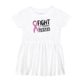 thumbnail image 1 of Inktastic Fight Breast Cancer Pink Ribbon Girls Baby Dress, 1 of 5
