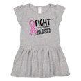 thumbnail image 1 of Inktastic Fight Breast Cancer Pink Ribbon Girls Toddler Dress, 1 of 5