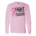 thumbnail image 1 of Inktastic Fight Breast Cancer Pink Ribbon Long Sleeve T-Shirt, 1 of 5