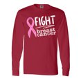 thumbnail image 1 of Inktastic Fight Breast Cancer Pink Ribbon Long Sleeve T-Shirt, 1 of 5