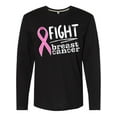 thumbnail image 1 of Inktastic Fight Breast Cancer Pink Ribbon Long Sleeve T-Shirt, 1 of 5