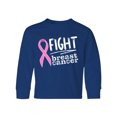 thumbnail image 1 of Inktastic Fight Breast Cancer Pink Ribbon Long Sleeve Youth T-Shirt, 1 of 5