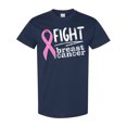 thumbnail image 1 of Inktastic Fight Breast Cancer Pink Ribbon T-Shirt, 1 of 5