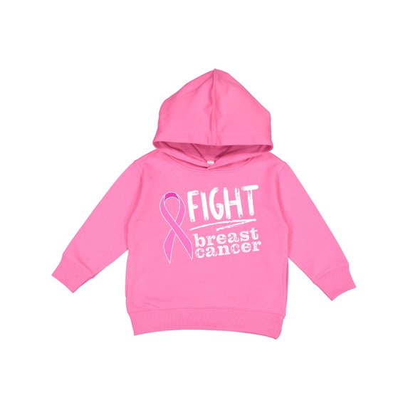Inktastic Fight Breast Cancer Pink Ribbon Toddler Hoodie