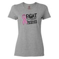 thumbnail image 1 of Inktastic Fight Breast Cancer Pink Ribbon Women's T-Shirt, 1 of 5