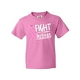 thumbnail image 1 of Inktastic Fight Breast Cancer Pink Ribbon Youth T-Shirt, 1 of 5