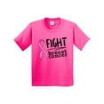 thumbnail image 1 of Inktastic Fight Breast Cancer Pink Ribbon Youth T-Shirt, 1 of 5