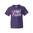 thumbnail image 1 of Inktastic Fight Breast Cancer Pink Ribbon Youth T-Shirt, 1 of 5