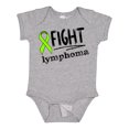 thumbnail image 1 of Inktastic Fight Lymphoma Lime Ribbon Boys or Girls Baby Bodysuit, 1 of 5