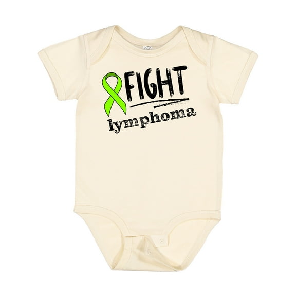 Inktastic Fight Lymphoma Lime Ribbon Boys or Girls Baby Bodysuit