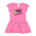 thumbnail image 1 of Inktastic Fight Lymphoma Lime Ribbon Girls Toddler Dress, 1 of 4