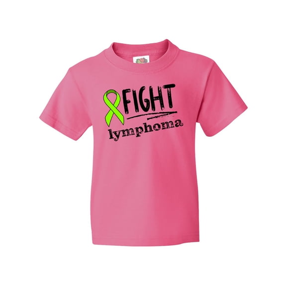 Inktastic Fight Lymphoma Lime Ribbon Youth T-Shirt